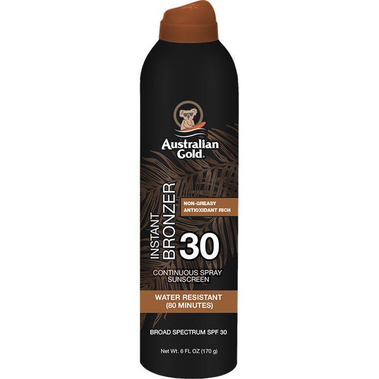Australian Gold SPF 30 Continuous Spray with Bronzer