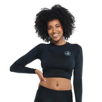 Ladies Rashguard - Body Glove Let It Be Crop Rashguard