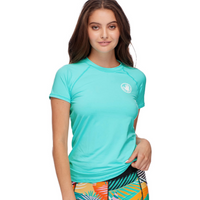 Ladies Rashguard - Body Glove In Motion Short Sleeve Rashguard OS