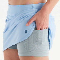 Ladies Skort - Free Fly Bamboo Lined Breeze Skort OS