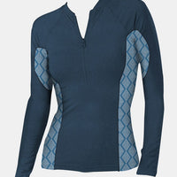 Ladies Rashguard - Makin Waves ¼ Zip Long Sleeve