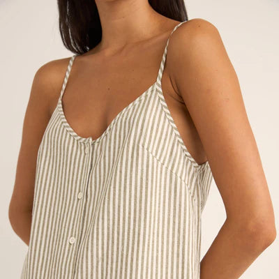 Romper - Rhythm Valley Stripe Adjustable Romper