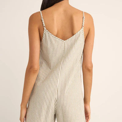 Romper - Rhythm Valley Stripe Adjustable Romper
