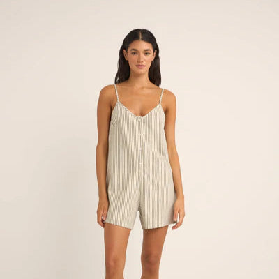 Romper - Rhythm Valley Stripe Adjustable Romper