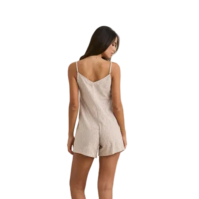 Romper - Rhythm Valley Stripe Adjustable Romper