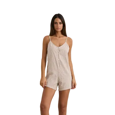 Romper - Rhythm Valley Stripe Adjustable Romper