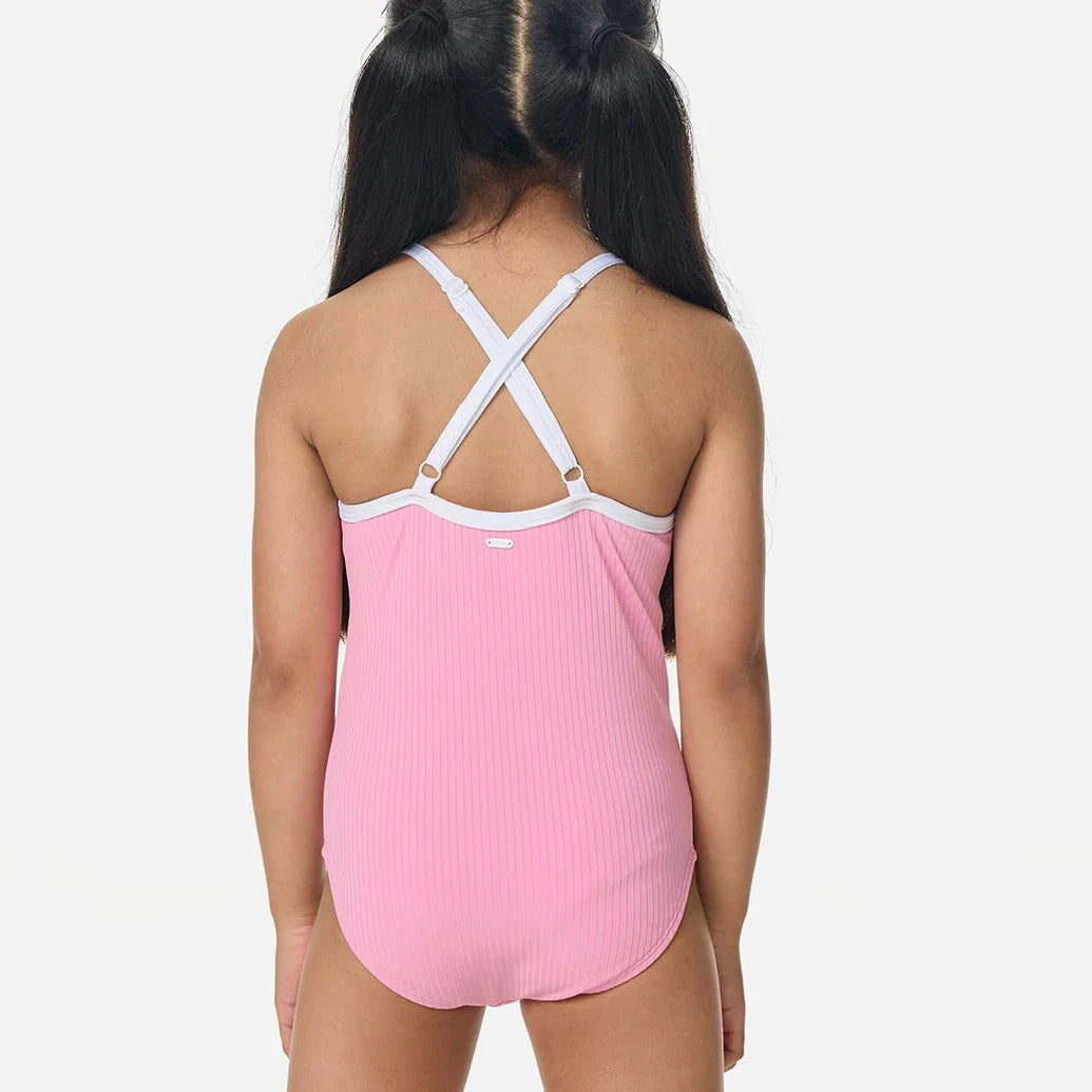 Girls Bathing Suit - Rip Curl Rib Surf Premium One Piece (1-14yrs)