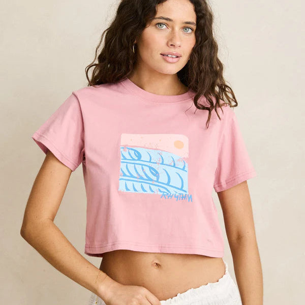 Tee - Rhythm Ocean Crop Crew Tee