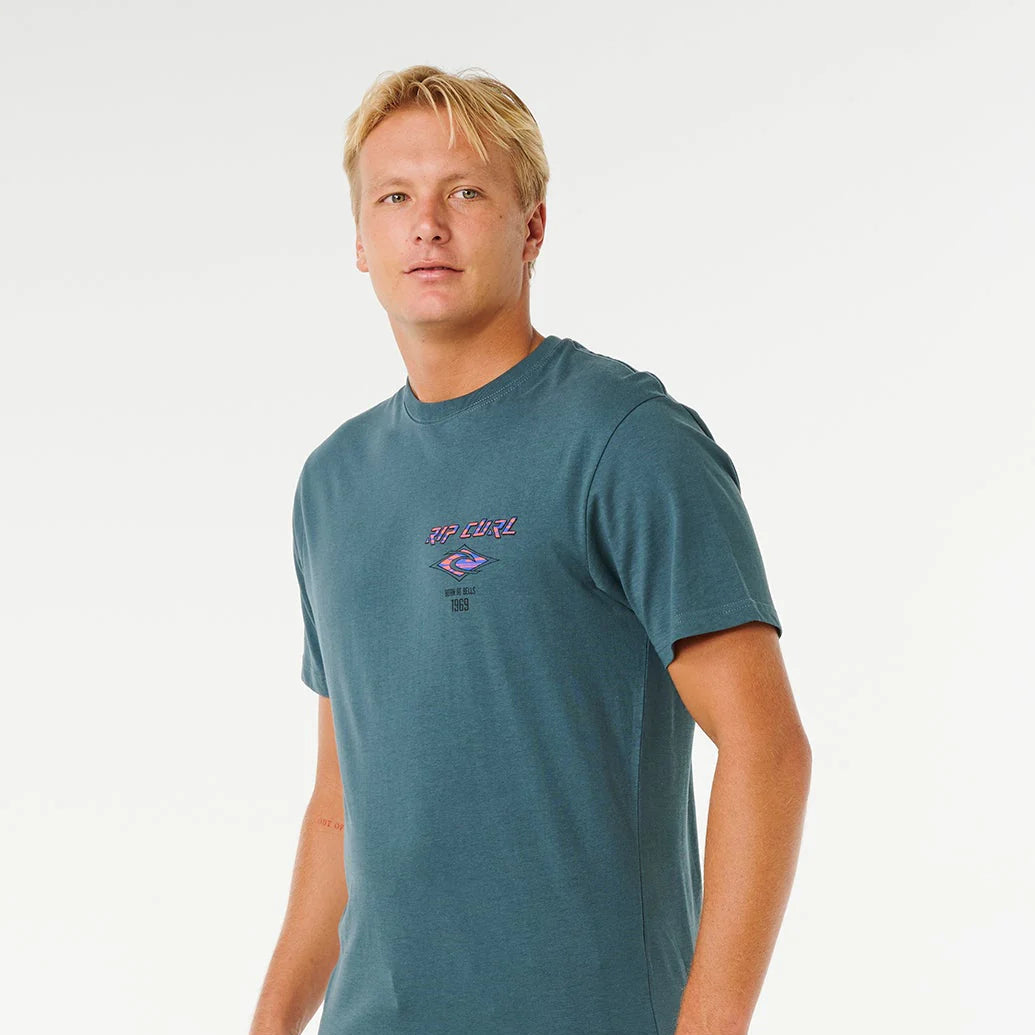 Tee - Rip Curl Mens Sessions Fade Out Icon Tee