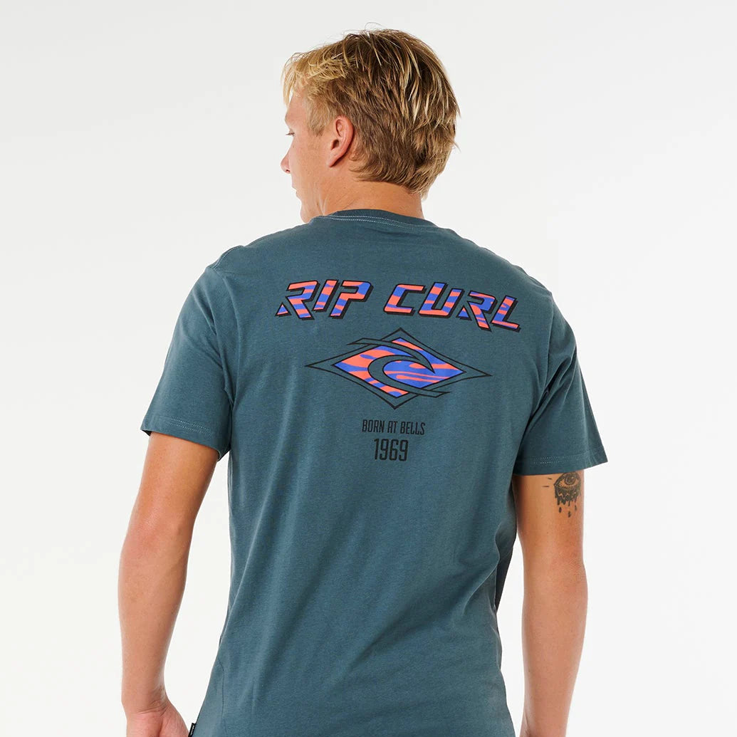 Tee - Rip Curl Mens Sessions Fade Out Icon Tee