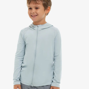 Kids's Sun Shirt - BloqUV Kids Unisex Full Zip Hoodie