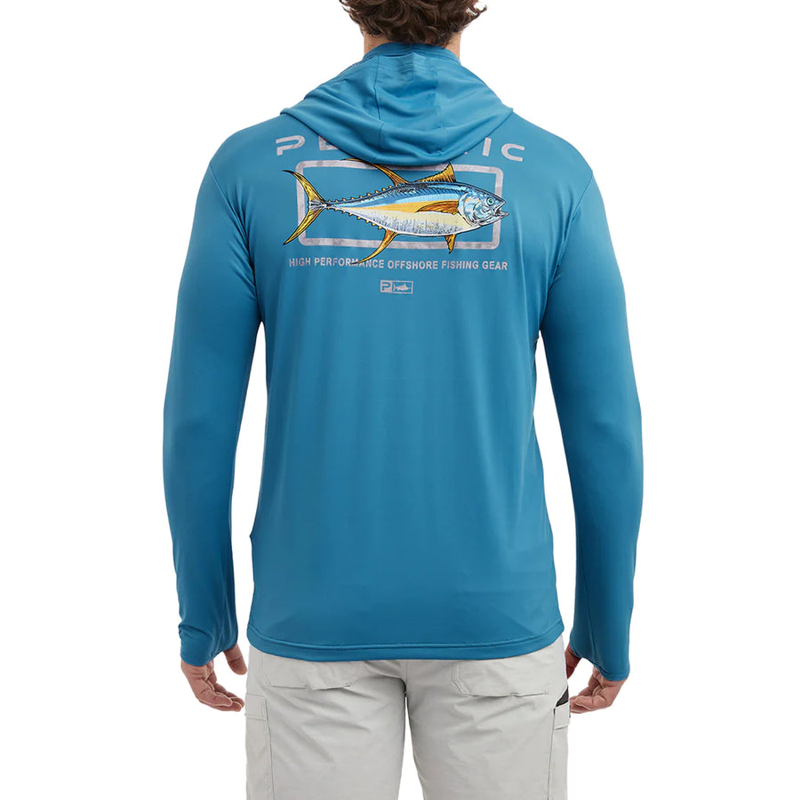 Mens Sun Shirt - Pelagic Defcon Hooded Fishing Shirt