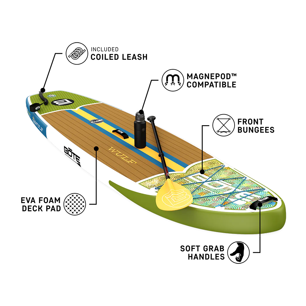 Paddle Board - Bote WULF Aero 11'4" Native Dune Inflatable Paddle Board