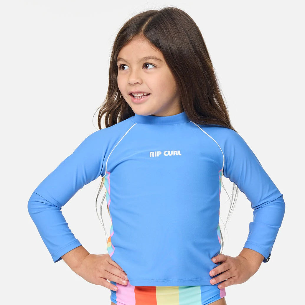 Girls Rashguard - Rip Curl Sun Revival UPF Long-sleeve Rashguard (1-8)