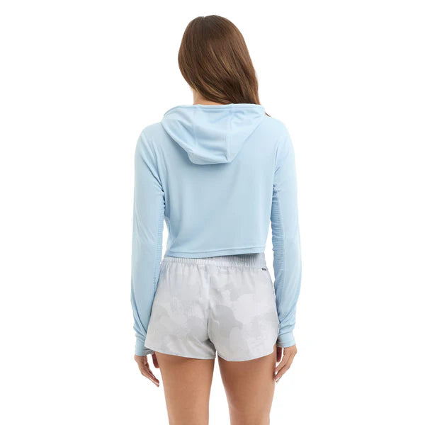 Ladies Sun Shirt - Pelagic Vaportek Hooded Cropped Fishing Shirt