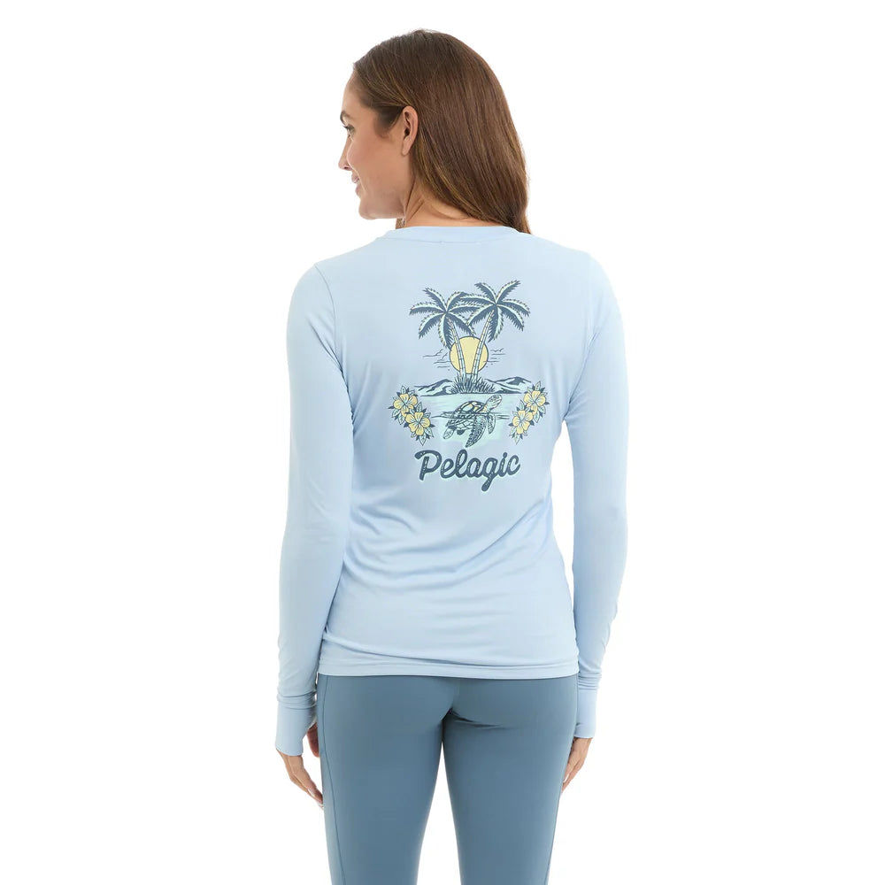 Ladies Sun Shirt - Pelagic AquaTek Isla Tortuga Fishing Shirt