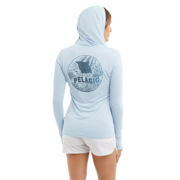 Ladies Sun Shirt - Pelagic AquaTek Raya Hooded Fishing Shirt