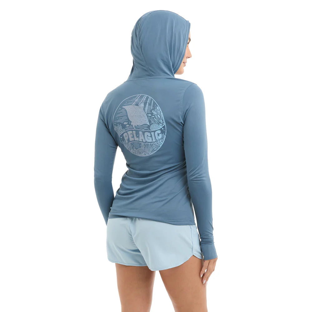 Ladies Sun Shirt - Pelagic AquaTek Raya Hooded Fishing Shirt