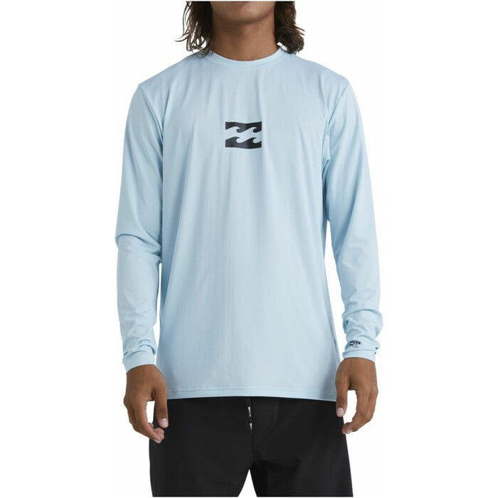 Mens Sun Shirt - Billabong All Day Wave UPF 50 Long Sleeve Rashguard