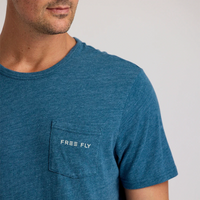 Mens Tee - Free Fly Salt And Sun Pocket Tee