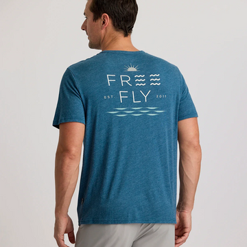 Mens Tee - Free Fly Salt And Sun Pocket Tee