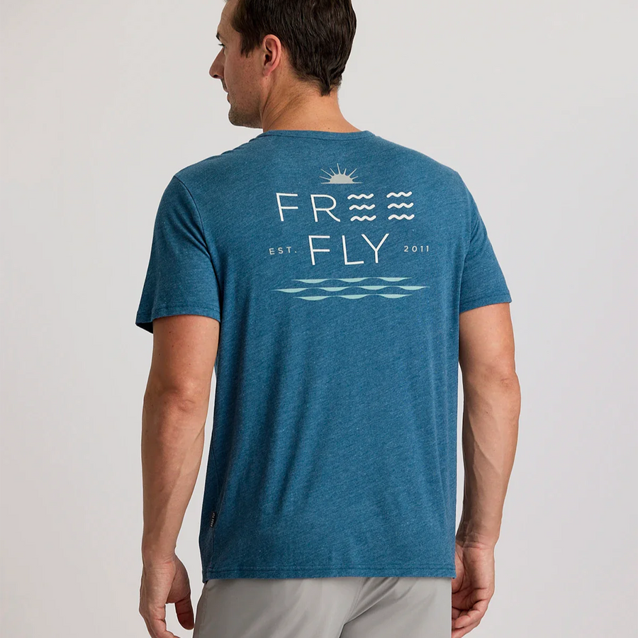 Mens Tee - Free Fly Salt And Sun Pocket Tee