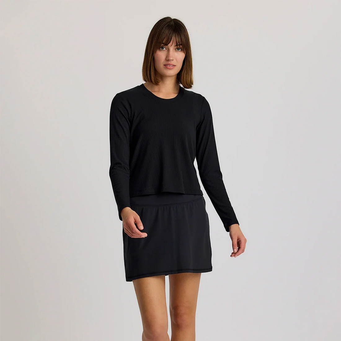 Ladies Top - Free Fly Ribbed Bamboo Long Sleeve