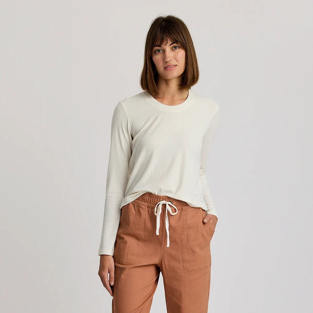 Ladies Top - Free Fly Ribbed Bamboo Long Sleeve