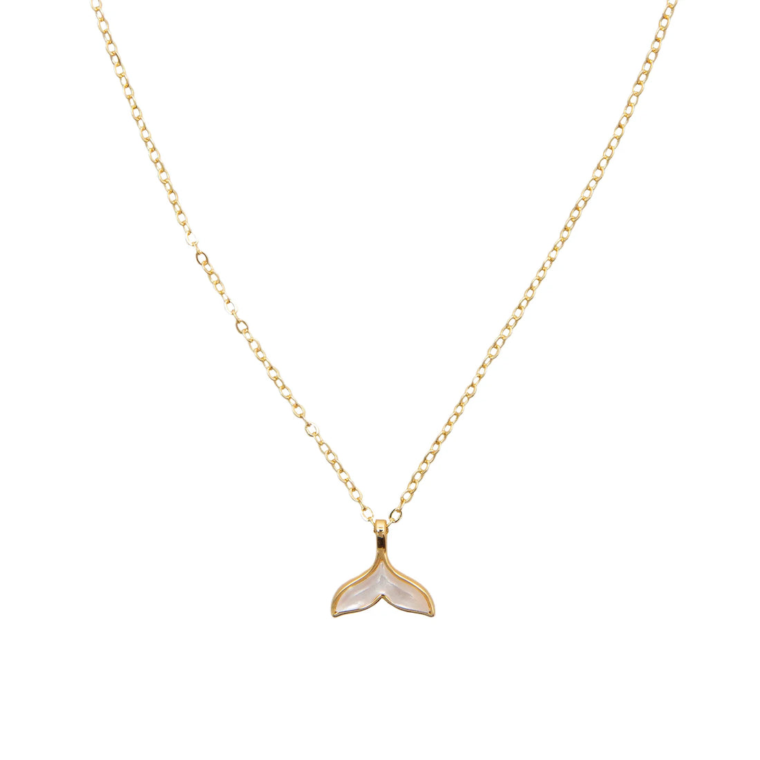 Necklace - Lotus and Luna Whale Tail Necklace