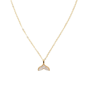 Necklace - Lotus and Luna Whale Tail Necklace