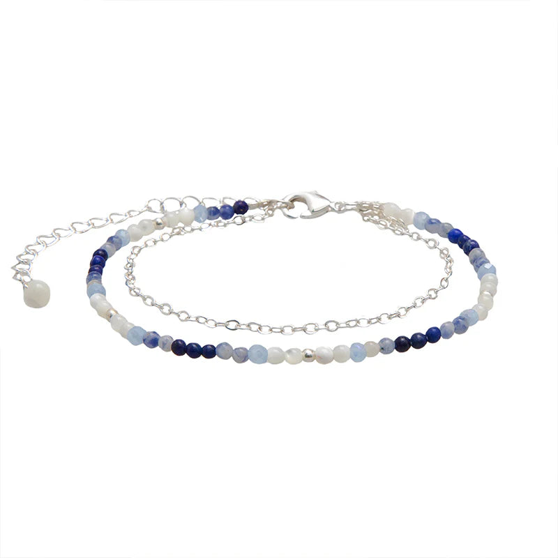 Bracelet - Lotus and Luna 2mm Healing Bracelet