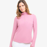 Ladies Sun Shirt - BloqUV Relaxed Mock Zip Top