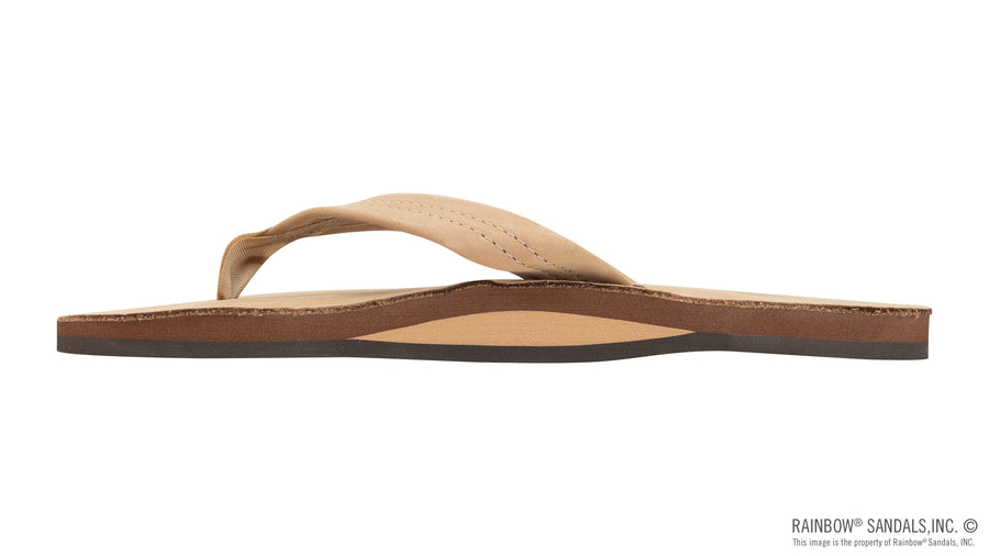 Ladies - Rainbow Single Layer Classic Leather Sandal