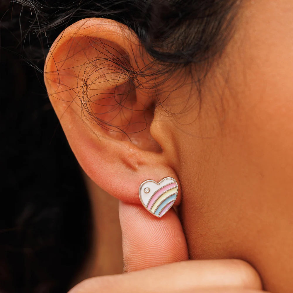 Earring - Pura Vida Pastel Heart Stud