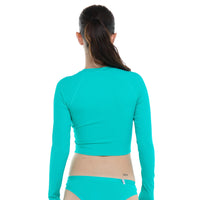 Ladies Rashguard - Body Glove Ibiza Let It Be Crop Rashguard