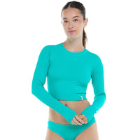 Ladies Rashguard - Body Glove Ibiza Let It Be Crop Rashguard