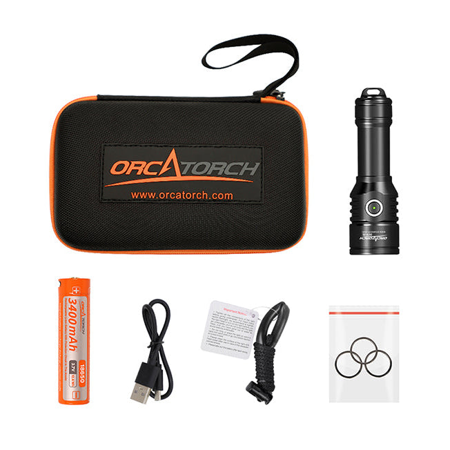 Light - Orca Torch D570 Green Lens Dive Light