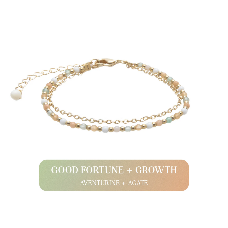Bracelet - Lotus and Luna 2mm Healing Bracelet