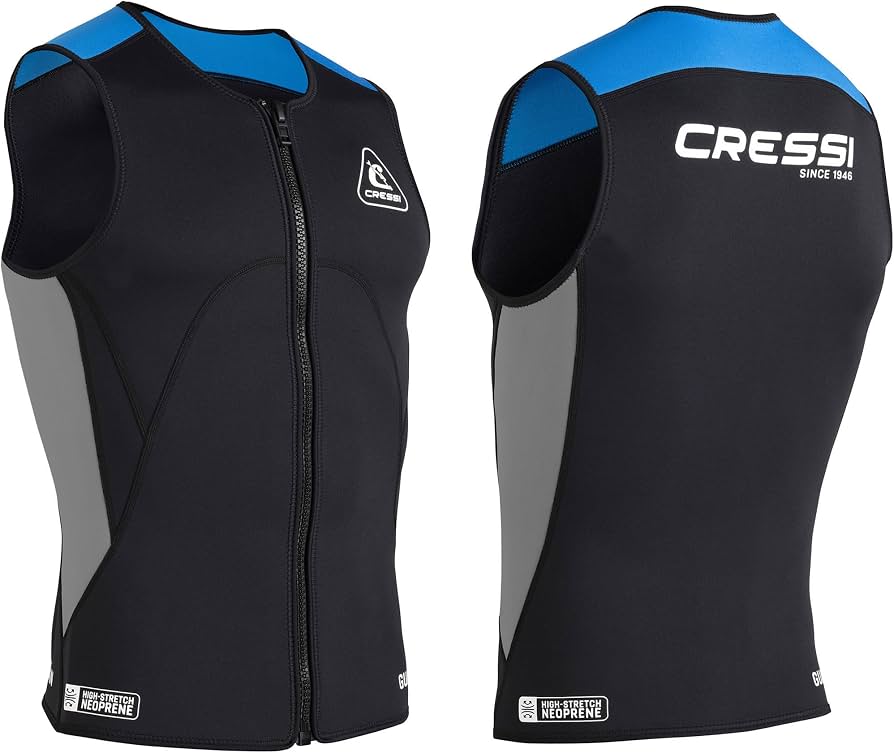 Wetsuit Vest - Cressi Guardian Men's Zipped 2mm Vest