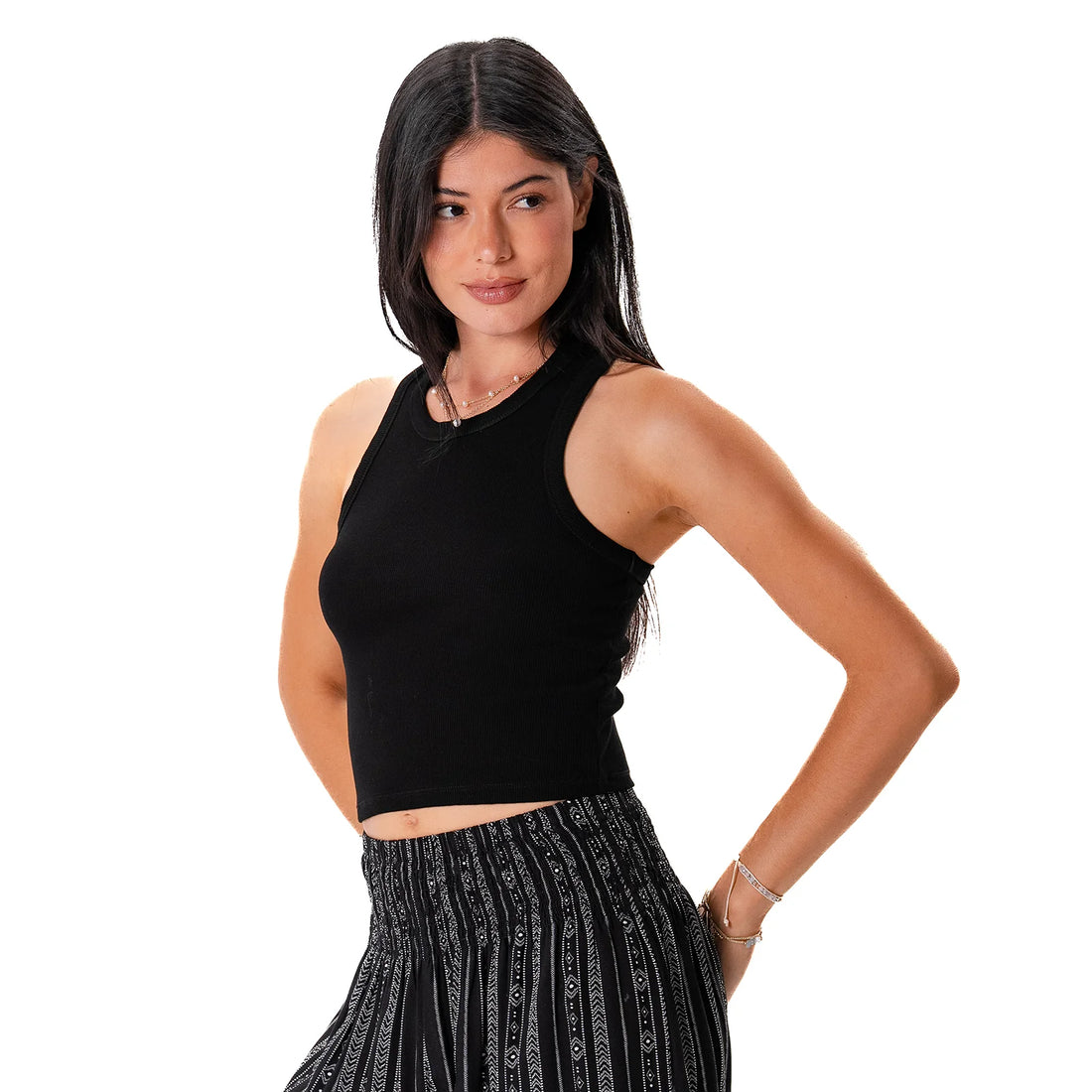 Top - Lotus and Luna Racer Back Cropped Tank