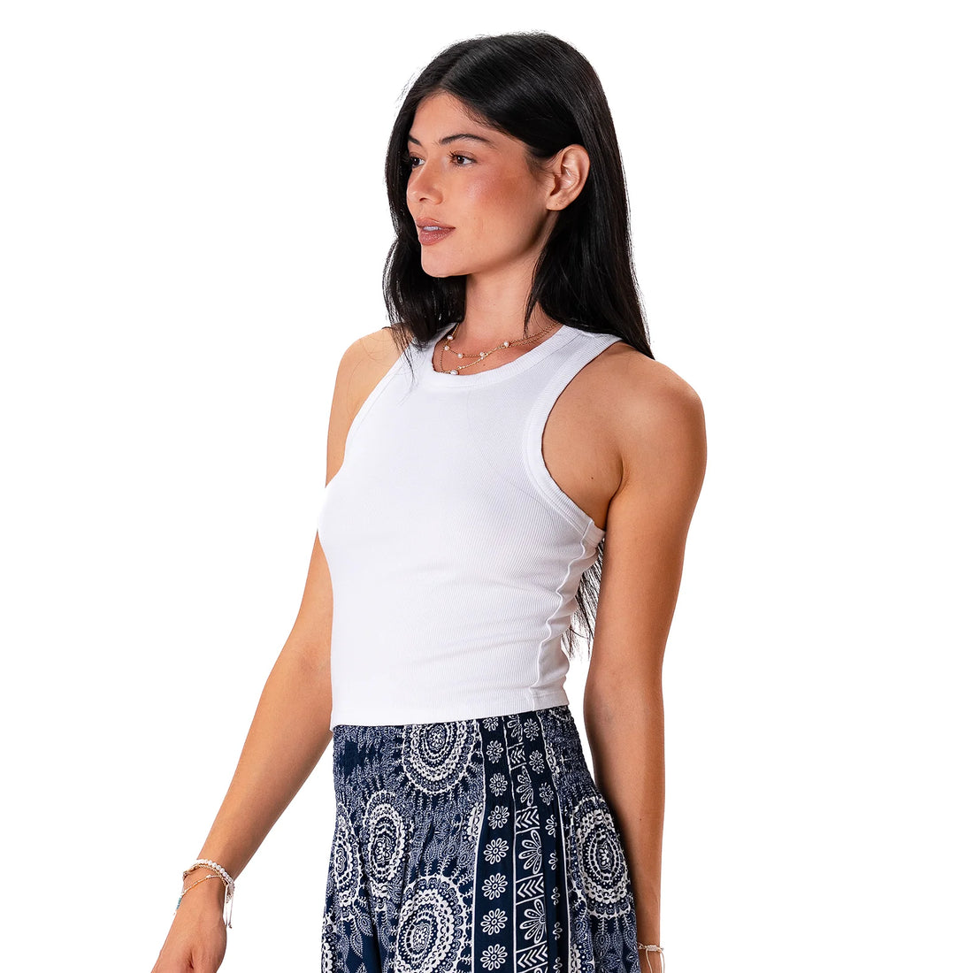 Top - Lotus and Luna Racer Back Cropped Tank