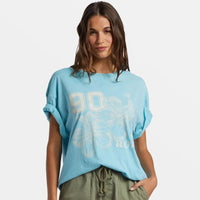 Tee - Roxy Hibiscus Collegiate Oversized Tee