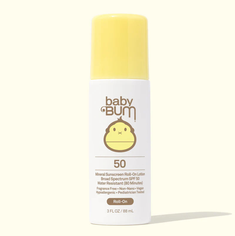 Baby Bum SPF 50 Mineral Roll On Mineral Sunscreen 3 oz
