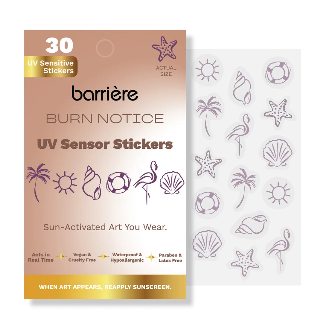 Barriere UV Sensor Stickers - Burn Notice Pack