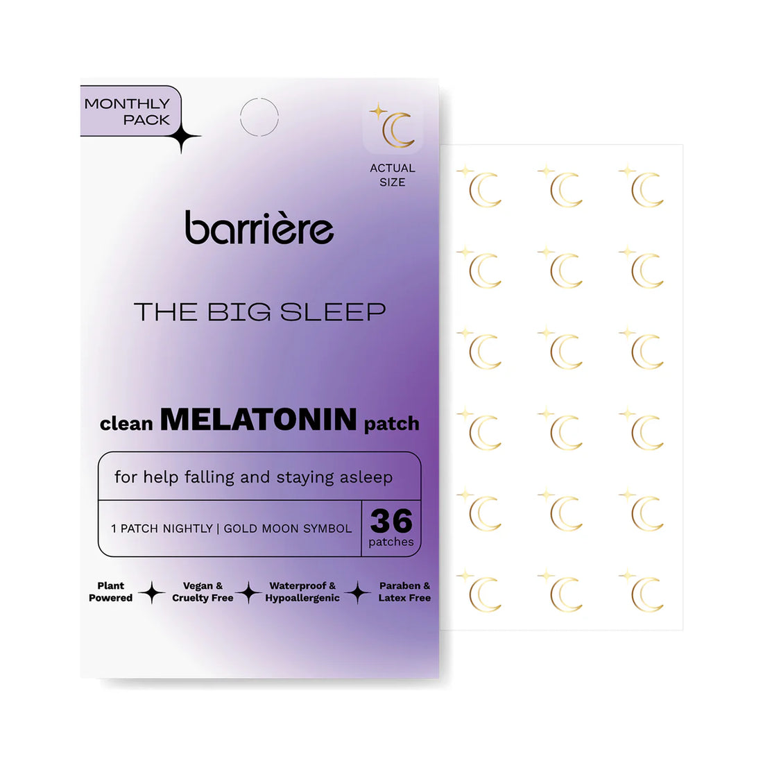 Barriere Melatonin Patches - The Big Sleep Patches