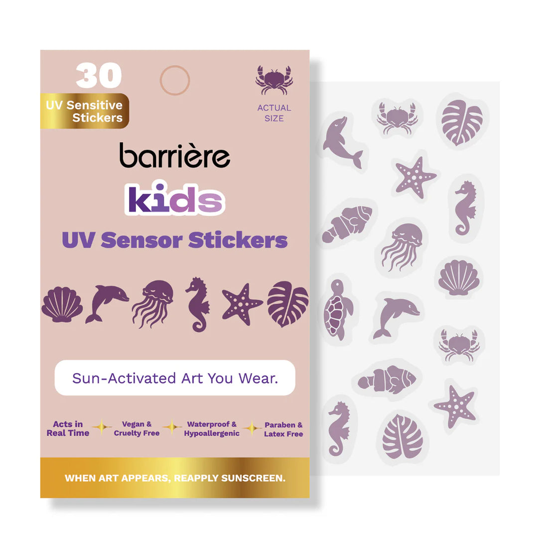 Barriere UV Sensor Stickers - Kids Sea Pack