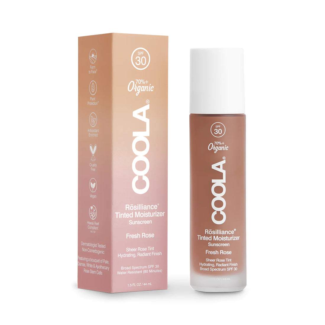 Coola Rosilliance Tinted Moisturizer Organic Sunscreen SPF 30