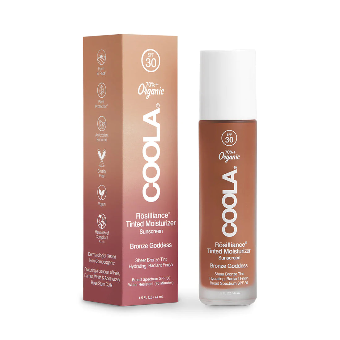 Coola Rosilliance Tinted Moisturizer Organic Sunscreen SPF 30