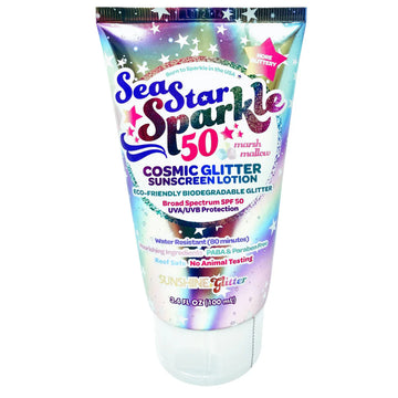 Marsh Mallow Sparkle SPF 50 Glitter Lotion