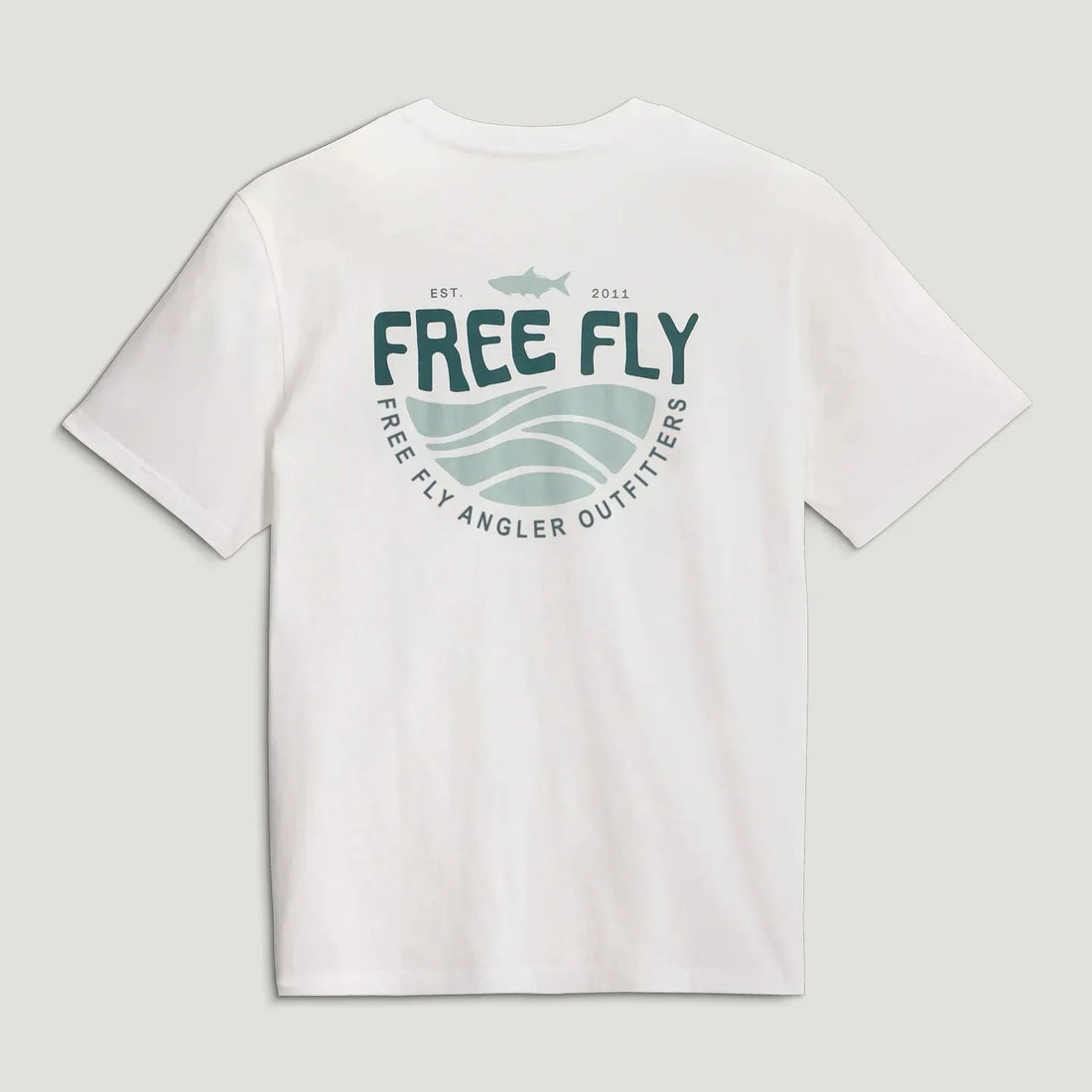 Mens Tee - Free Fly Blue Edge Pocket tee
